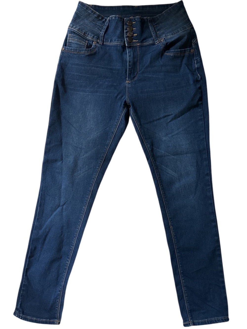 BAMBOO Dark Blue High-Rise Skinny Jeans
